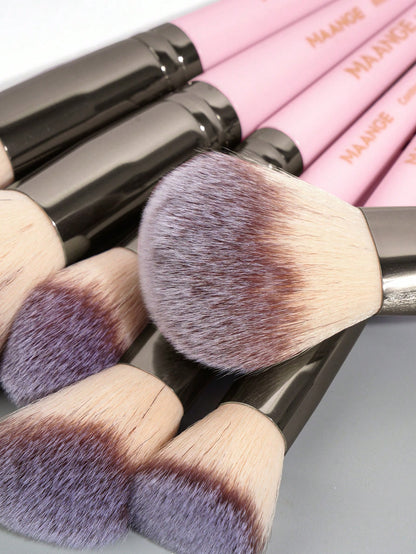 MAANGE 30pcs Professional Makeup Brush Set With Velvet Bag, Makeup Tools With Soft Brush Hair For Easy Carrying,Foundation Brush,Eye Shadow Brush,Blending Brush,Eyebrow Brush,Brush Set For Travel,Trav