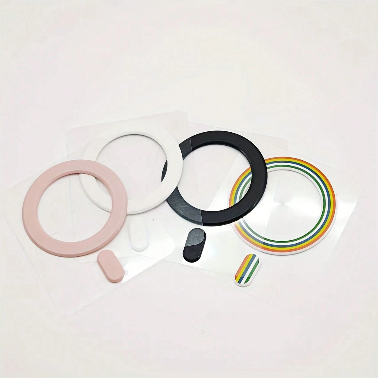 MagneGrip Pro Series: Universal Ultra-Thin Magnetic Sticker Set, Suitable For Wireless Charging| Strong Magnetic Attachment Accessories For Car Dashboard, AC Vent, Home & Office| Metal Ring Phone Ho