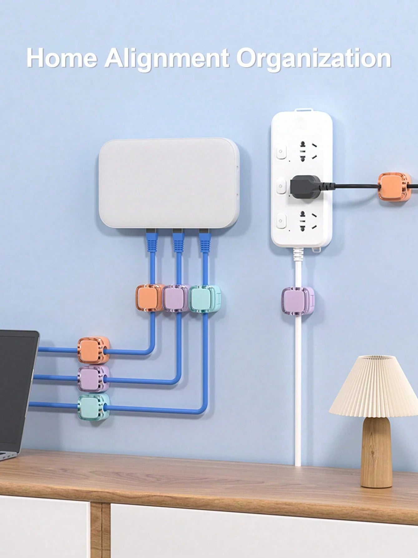Magnetic Cable Clips (12pcs/6pcs/3pcs/1pc)- Self-Adhesive Cable Organizer, Suitable For Desk/Car/Office- Rubber Material, Fits USB/Power Cords- Home, Bedside Table, Computer Cable Organizer