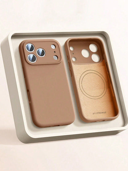 Magnetic Luxury Liquid Silicone Phone Case With Wireless Charging Support, Smooth Touch, Compatible With IPhone 17 Pro Max, 17 Pro, 17 Air, 17, 16 Plus, 15, 14, 13, 12 Pro Max, 11 Spring Gift Easter P