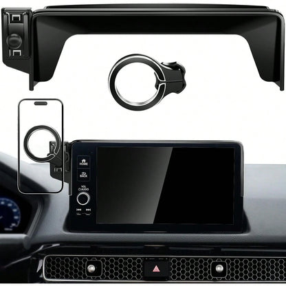Magnetic Phone Holder For Civic 11th Gen 2022 2023 2024 2025 2026, 360° Car Screen Phone Mount Made For Civic Hatchback Sedan Touchscreen