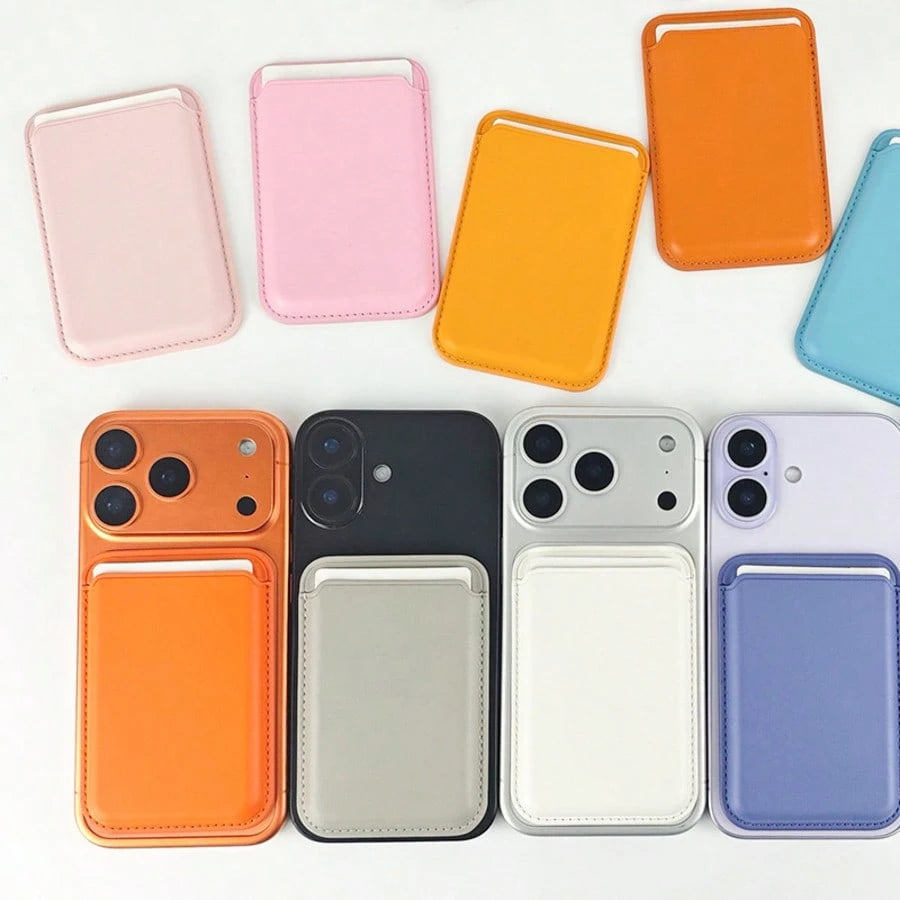 Magnetic Wallet Case Compatible With IPhone 12 13 14 15 16 17 Pro Max Plus Mini, Magnetic Card Holder Accessories