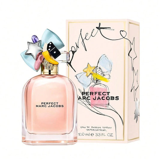 Maison Francis Kurkdjian Marc Jacobs Perfect Eau De Toilette – 3.4 Oz (100 Ml), Floral Fragrance For Women – Featuring Notes Of Rhubarb And Daffodil; Ideal For Birthdays And Holidays.