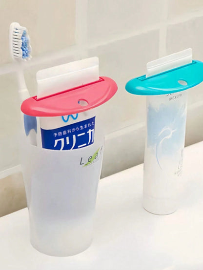 Manual Plastic Toothpaste Squeezer, Vertical Bathroom Dispenser For Toothpaste, Face Wash, Hand Cream, No Electricity Needed, Home Bathroom Decor, Autumn, Back To School Decor