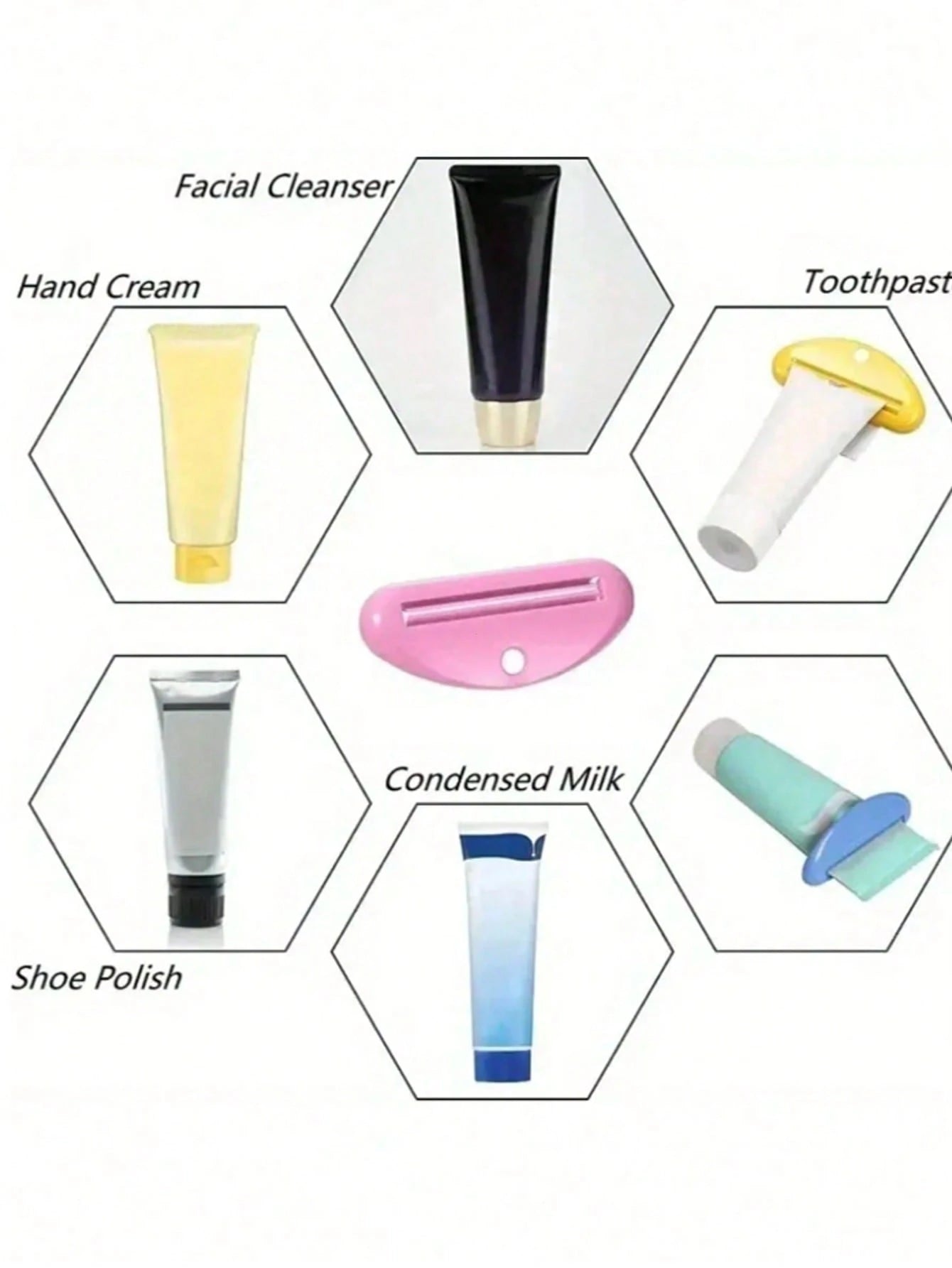 Manual Plastic Toothpaste Squeezer, Vertical Bathroom Dispenser For Toothpaste, Face Wash, Hand Cream, No Electricity Needed, Home Bathroom Decor, Autumn, Back To School Decor