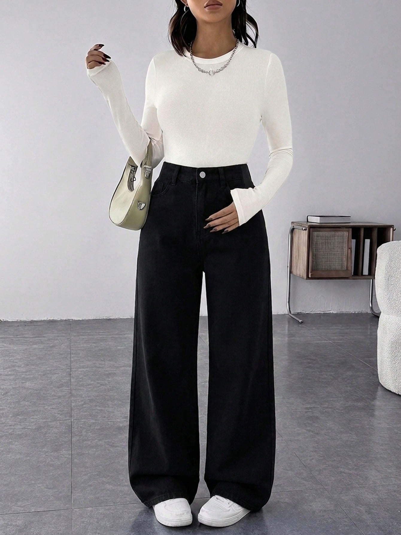 Maternity Casual Loose Baggy Jeans Casual Loose Women's Straight Jeans Thanksgiving