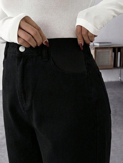 Maternity Casual Loose Baggy Jeans Casual Loose Women's Straight Jeans Thanksgiving