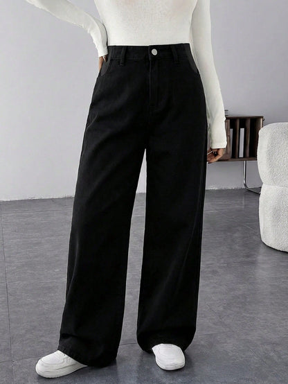 Maternity Casual Loose Baggy Jeans Casual Loose Women's Straight Jeans Thanksgiving