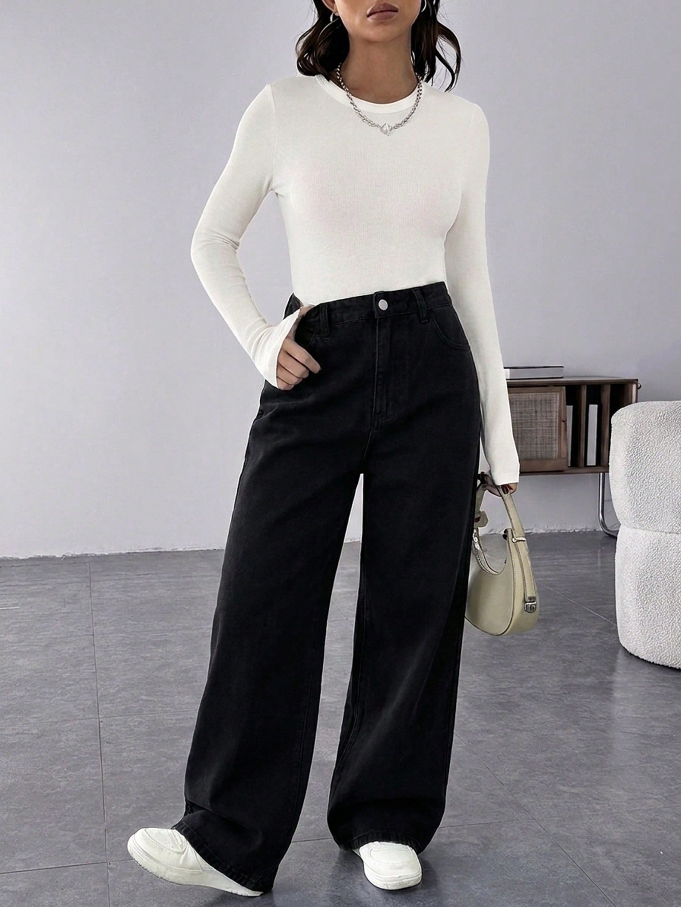 Maternity Casual Loose Baggy Jeans Casual Loose Women's Straight Jeans Thanksgiving