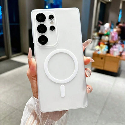 Matte Skin-Feel Magnetic Phone Case For Galaxy S26 Ultra S25 Ultra S24 Ultra S25 FE Frosted Slim Back Cover Minimalist Sleek Case For Galaxy A56 A36 A07 A17 A37 A57