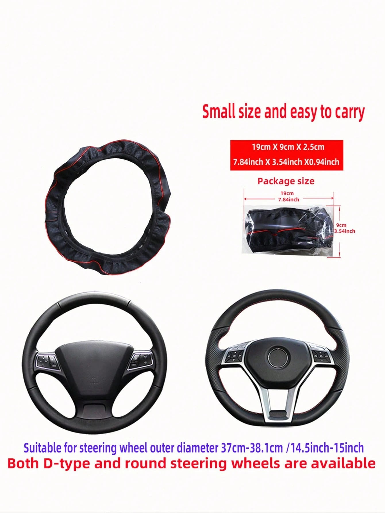 MEIKAXIU 1pc Colorful Striped Leather Car Steering Wheel Cover With Anti-Slip & Sweat Absorbent Properties, Suitable For 14.1-15inch Car Steering Wheel, Unisex
