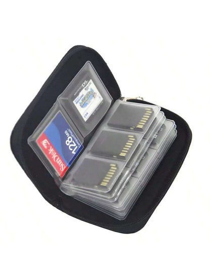 Memory Card Storage Bag Carrying Case Holder Wallet 22 Slots For CF/SD/Micro SD/SDHC/MS/DS Game Accessories Memory Card Box Card Case Gifts Gifts For Card Holder Wallet Business Card Holder Credit Car