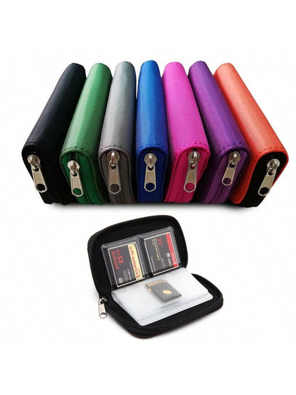 Memory Card Storage Bag Carrying Case Holder Wallet 22 Slots For CF/SD/Micro SD/SDHC/MS/DS Game Accessories Memory Card Box Card Case Gifts Gifts For Card Holder Wallet Business Card Holder Credit Car