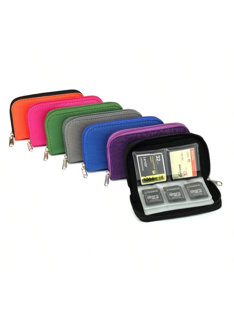 Memory Card Storage Bag Carrying Case Holder Wallet 22 Slots For CF/SD/Micro SD/SDHC/MS/DS Game Accessories Memory Card Box Card Case Gifts Gifts For Card Holder Wallet Business Card Holder Credit Car