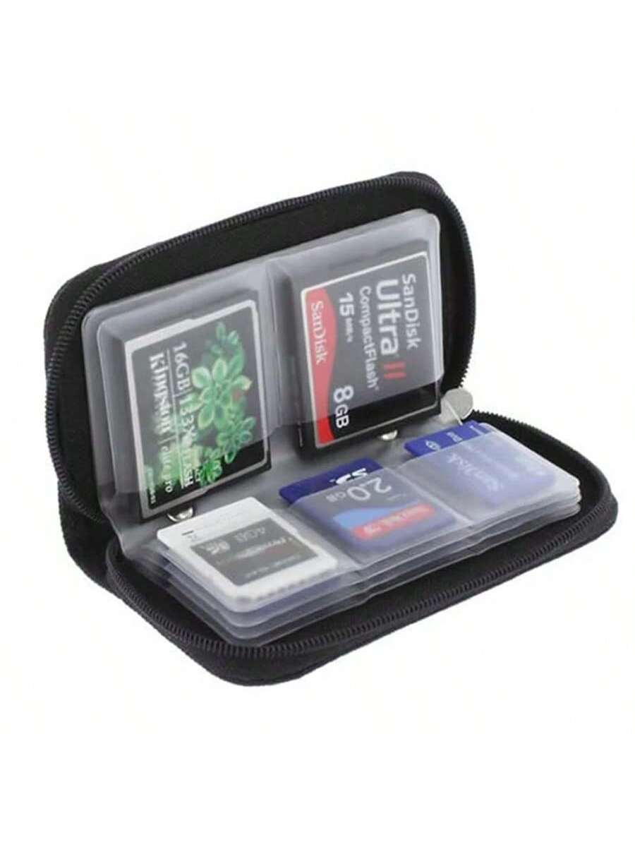 Memory Card Storage Bag Carrying Case Holder Wallet 22 Slots For CF/SD/Micro SD/SDHC/MS/DS Game Accessories Memory Card Box Card Case Gifts Gifts For Card Holder Wallet Business Card Holder Credit Car