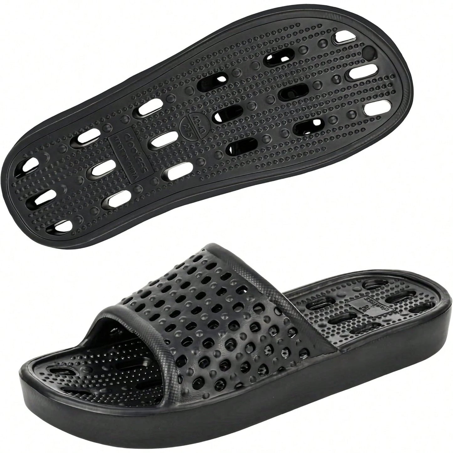 Men's And Women's Shower Shoes, Non-Slip Quick-Dry Bathroom Slippers With Drainage Holes, Lightweight Sandals For Swimming Pools, Gyms, Bathrooms, And College Dormitories
