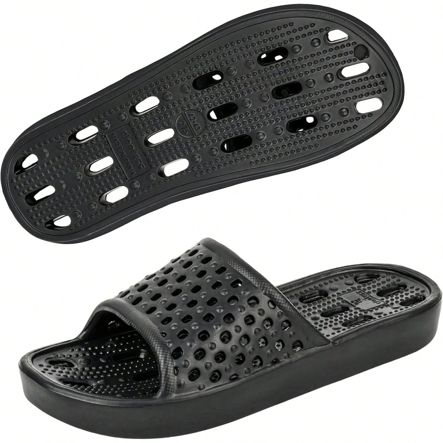 Men's And Women's Shower Shoes, Non-Slip Quick-Dry Bathroom Slippers With Drainage Holes, Lightweight Sandals For Swimming Pools, Gyms, Bathrooms, And College Dormitories