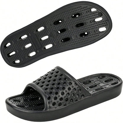 Men's And Women's Shower Shoes, Non-Slip Quick-Dry Bathroom Slippers With Drainage Holes, Lightweight Sandals For Swimming Pools, Gyms, Bathrooms, And College Dormitories