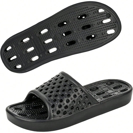 Men's And Women's Shower Shoes, Non-Slip Quick-Dry Bathroom Slippers With Drainage Holes, Lightweight Sandals For Swimming Pools, Gyms, Bathrooms, And College Dormitories