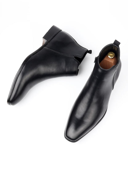 Men's Business Casual Chelsea Dress Boots,Go With Jacket