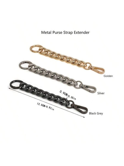 Metal Wallet Chain Strap Extension Accessory Pendant, Extended Crossbody Bag Shoulder Strap, Small Bag Chain Extension Accessory