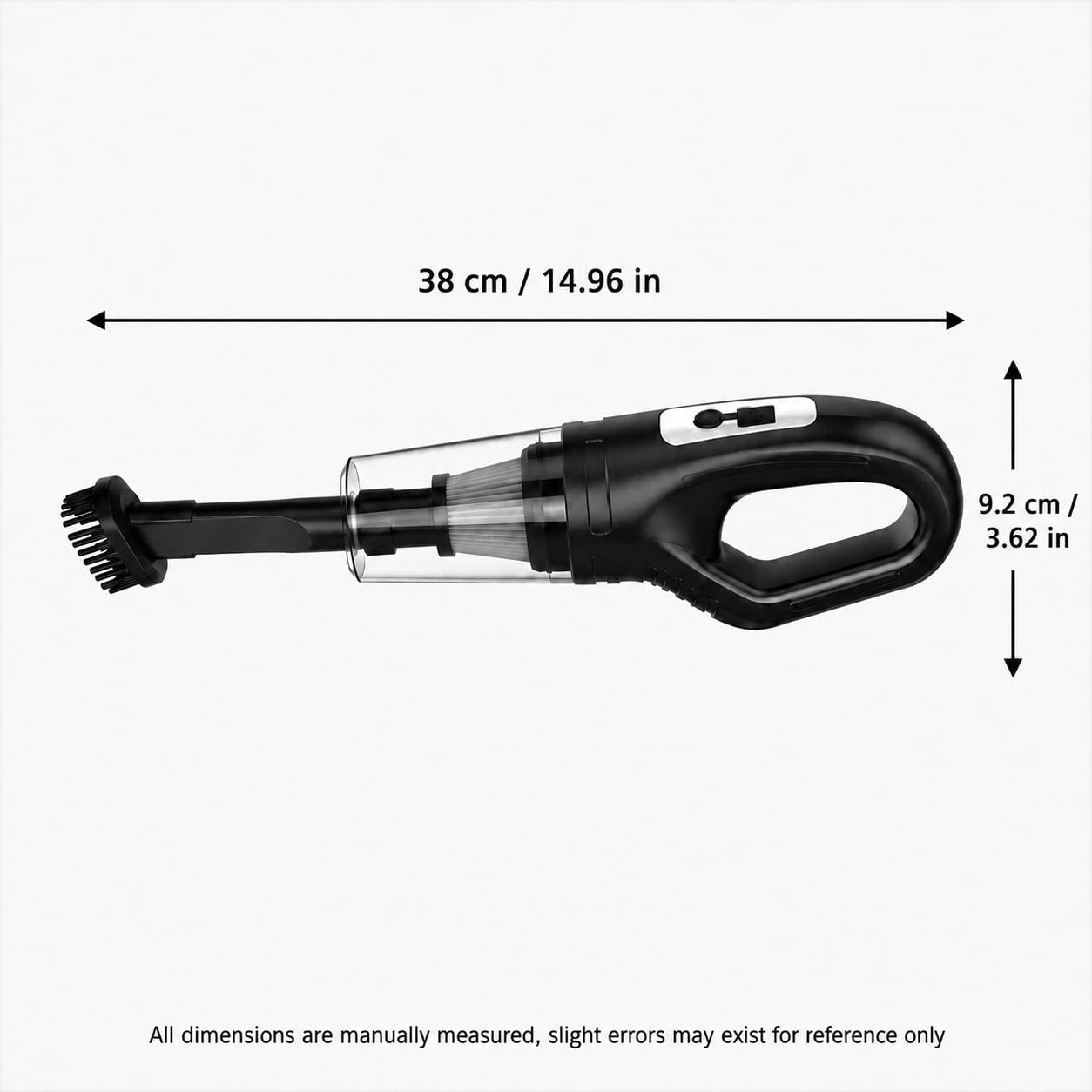 Mini Car Vacuum Cleaner USB Rechargeable, Cordless Handheld Portable Vacuum For Car Interior Dust Hair Cleaning, Home & Car Dual Use