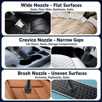 Mini Car Vacuum Cleaner USB Rechargeable, Cordless Handheld Portable Vacuum For Car Interior Dust Hair Cleaning, Home & Car Dual Use