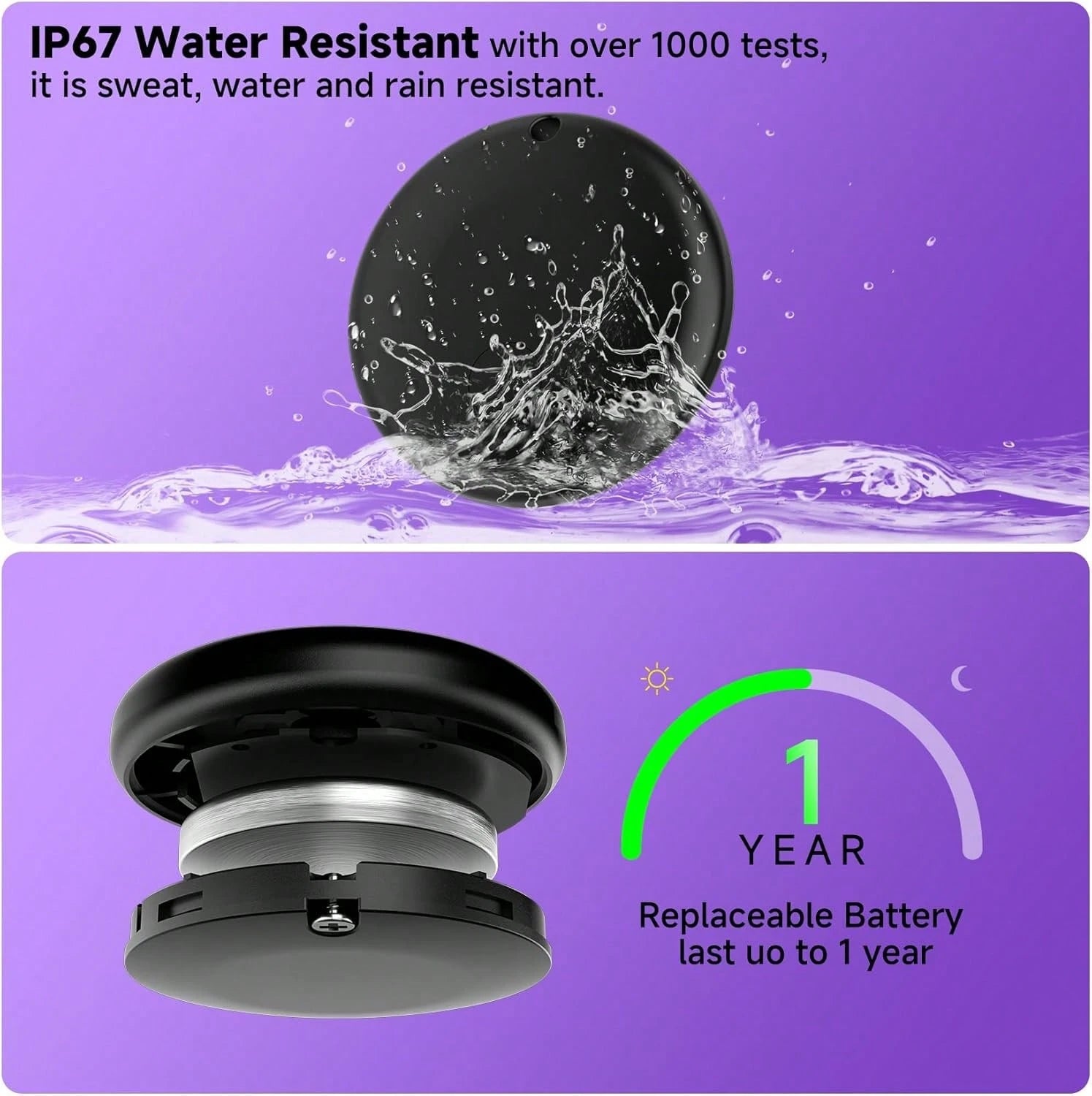 Mini GPS Tracker, 1 Count Car GPS Tracker With Weatherproof Magnetic Case, Batteries Powered Hidden Car Tracking Device