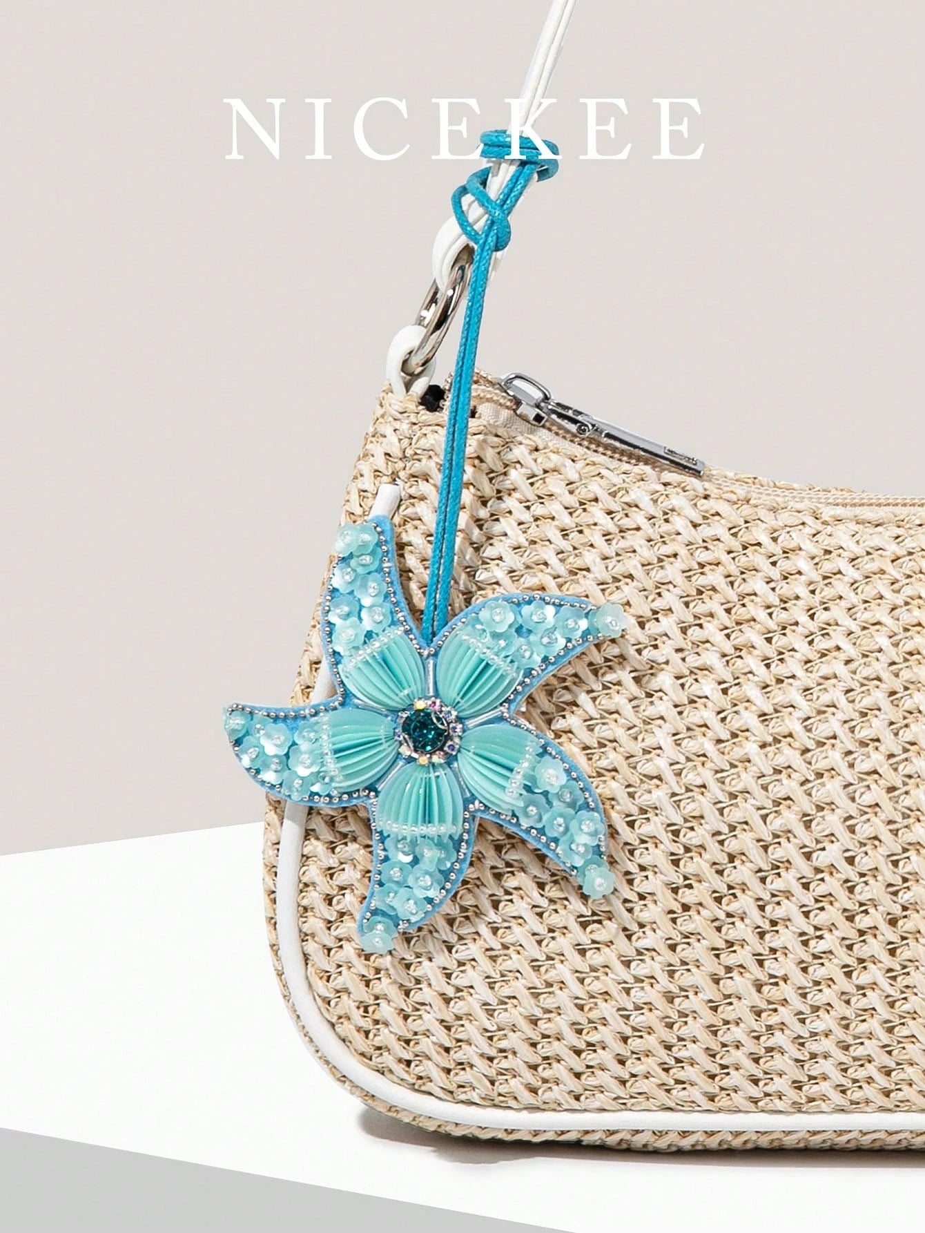 Minimalist Fashion Holiday Bag Charm, Color-Block Beaded Faux Coconut Tree Pendant, Exquisite Mini, Highly Attractive, Small And Unique Design, Versatile For Daily Use, Suitable For Beach Vacation To