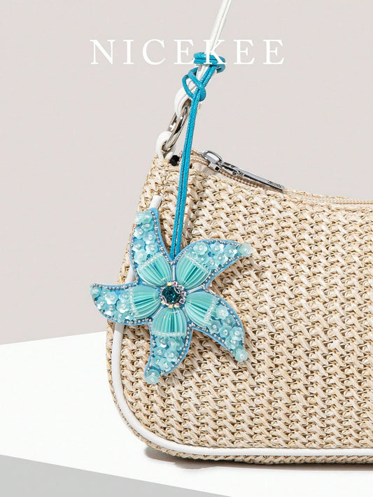 Minimalist Fashion Holiday Bag Charm, Color-Block Beaded Faux Coconut Tree Pendant, Exquisite Mini, Highly Attractive, Small And Unique Design, Versatile For Daily Use, Suitable For Beach Vacation To