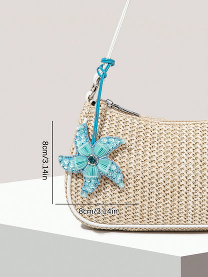 Minimalist Fashion Holiday Bag Charm, Color-Block Beaded Faux Coconut Tree Pendant, Exquisite Mini, Highly Attractive, Small And Unique Design, Versatile For Daily Use, Suitable For Beach Vacation To