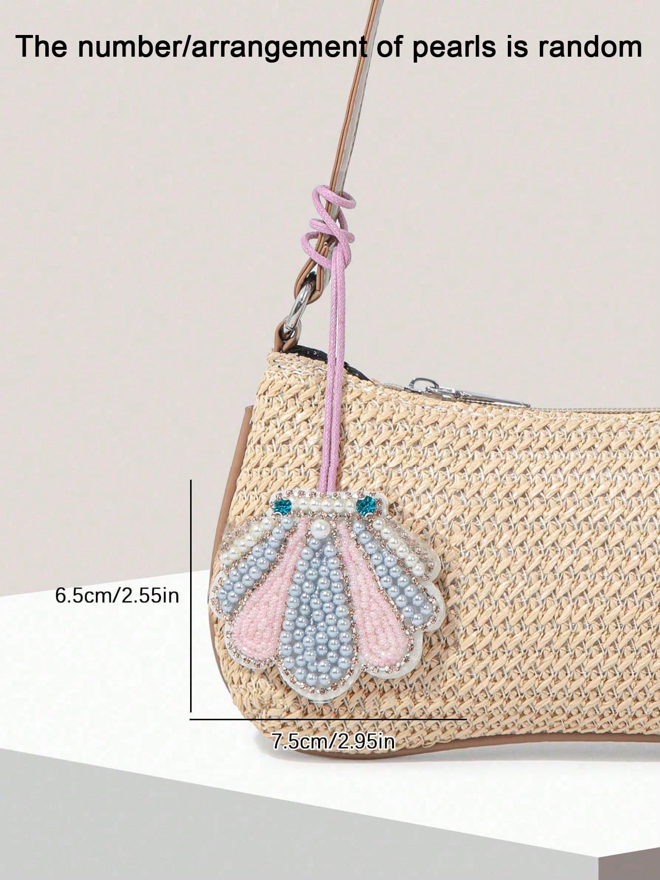 Minimalist Fashion Holiday Bag Charm, Color-Block Beaded Faux Coconut Tree Pendant, Exquisite Mini, Highly Attractive, Small And Unique Design, Versatile For Daily Use, Suitable For Beach Vacation To