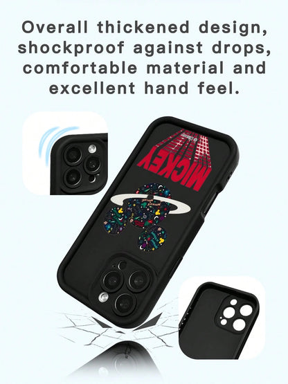 Miniso 1pc New High Airbag Shockproof Case, Official Disney Cartoon Style Pattern, Unique Thick Protective Cover Compatible With Apple IPhone 17 ProMax/Air, 16, 11/12/13/14 Plus, XR, 15 ProMax