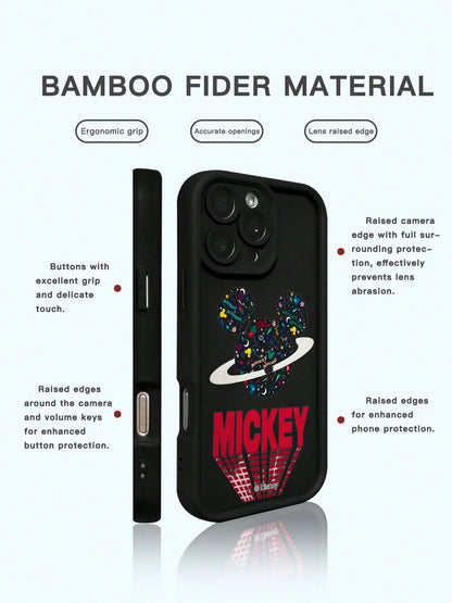 Miniso 1pc New High Airbag Shockproof Case, Official Disney Cartoon Style Pattern, Unique Thick Protective Cover Compatible With Apple IPhone 17 ProMax/Air, 16, 11/12/13/14 Plus, XR, 15 ProMax