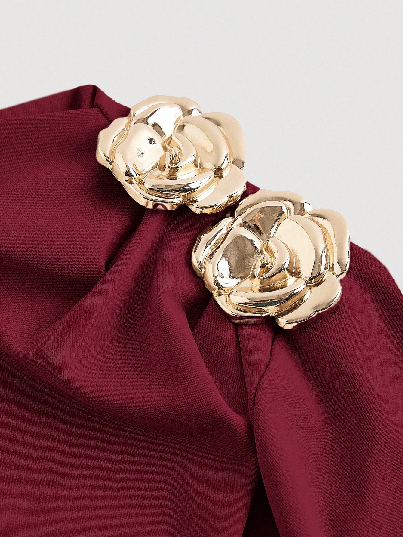 MOD Burgundy Asymmetric-Shoulder Midi Dress For Women,Elegant One Shoulder Autumn Clothes,Chic Party Dress For Ladies,Thanksgiving New Year Christmas