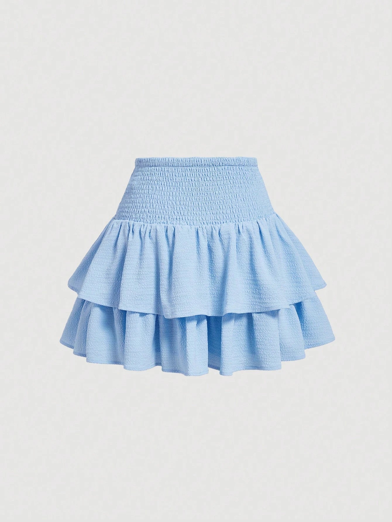 MOD Solid Color Multi-Layered Cake Skirt With Bow Tie Belt Design Back To School Outfits Black Skirt