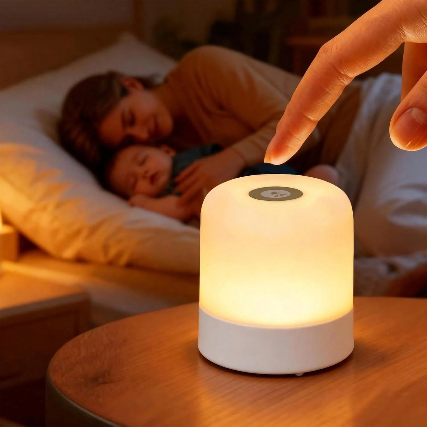 Modern Touch LED Bedside Lamp, 16 Colors, 3 Modes, USB Powered, Rechargeable Lithium Battery, Remote Control, Suitable For Bedroom, Living Room And Camping