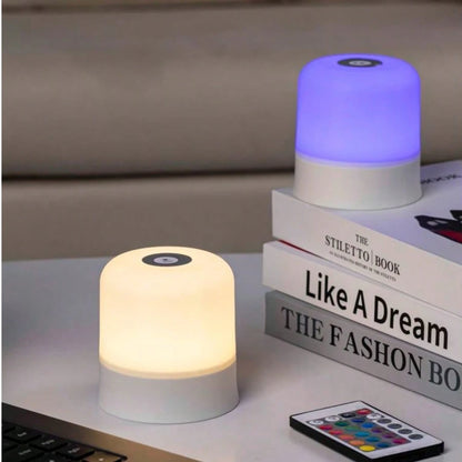 Modern Touch LED Bedside Lamp, 16 Colors, 3 Modes, USB Powered, Rechargeable Lithium Battery, Remote Control, Suitable For Bedroom, Living Room And Camping