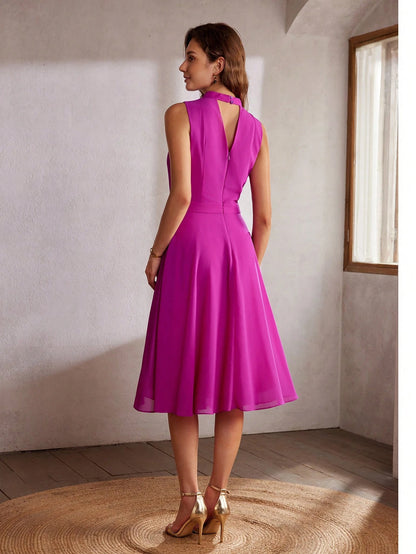 MOTF Classy CLAASY 3D FLORAL PATCHED CUT OUT BACK DRESS