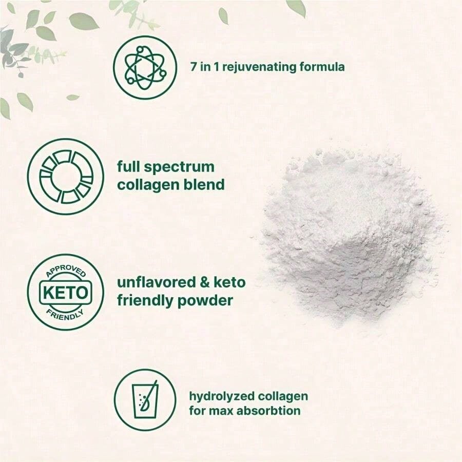 Multi Collagen Peptides Powder- Hydrolyzed Protein Peptides With Hyaluronic Acid, Biotin & Vitamin C,Holiday Essentials