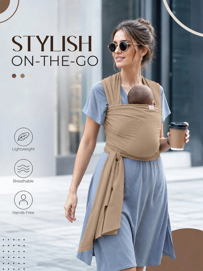 Multi-Functional Infant Baby Carrier, Front Facing Adjustable Wrap Sling For Newborns & Toddlers, Portable & Lightweight, Suitable For All Seasons