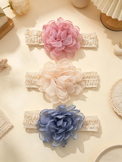 Multi-Pack Multicolor Soft Elastic Baby Headbands, Breathable, Suitable For All Seasons, Perfect Gift And Photo Prop