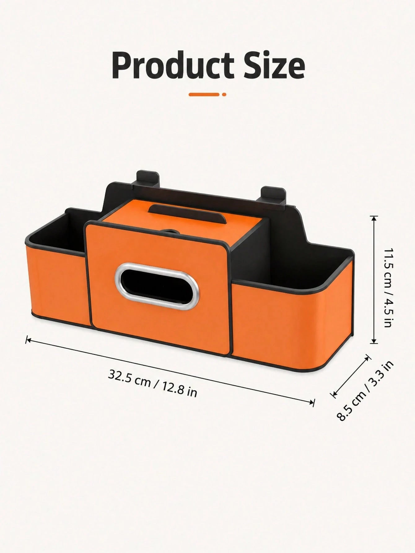 Multifunctional Car Seat Back Storage Box Space-Saving Organizer Durable ABS Tissue Box And Adjustable Hooks For Families Sleek Accesorios Para Carro To Hold Snacks Drinks Easy Installation With Unive