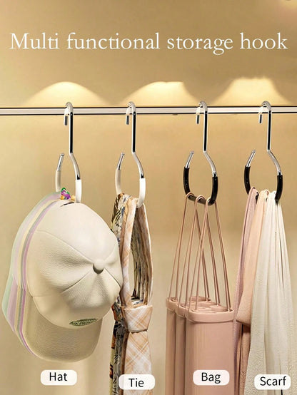 Multifunctional Hat Rack, Dorm Closet Storage Hooks, Can Hang Hats, Ties, Belts, Scarves, Portable Travel Hanger, Suitable For Home, Campus, Hotel