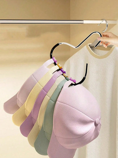 Multifunctional Hat Rack, Dorm Closet Storage Hooks, Can Hang Hats, Ties, Belts, Scarves, Portable Travel Hanger, Suitable For Home, Campus, Hotel