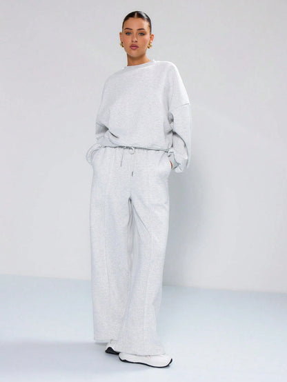 MUSERA Oversized Boxy Cropped Sweatshirt Long Sleeve Relaxed Fit Back To School  Cosy Cute Casual Everyday Capsule Wardrobe