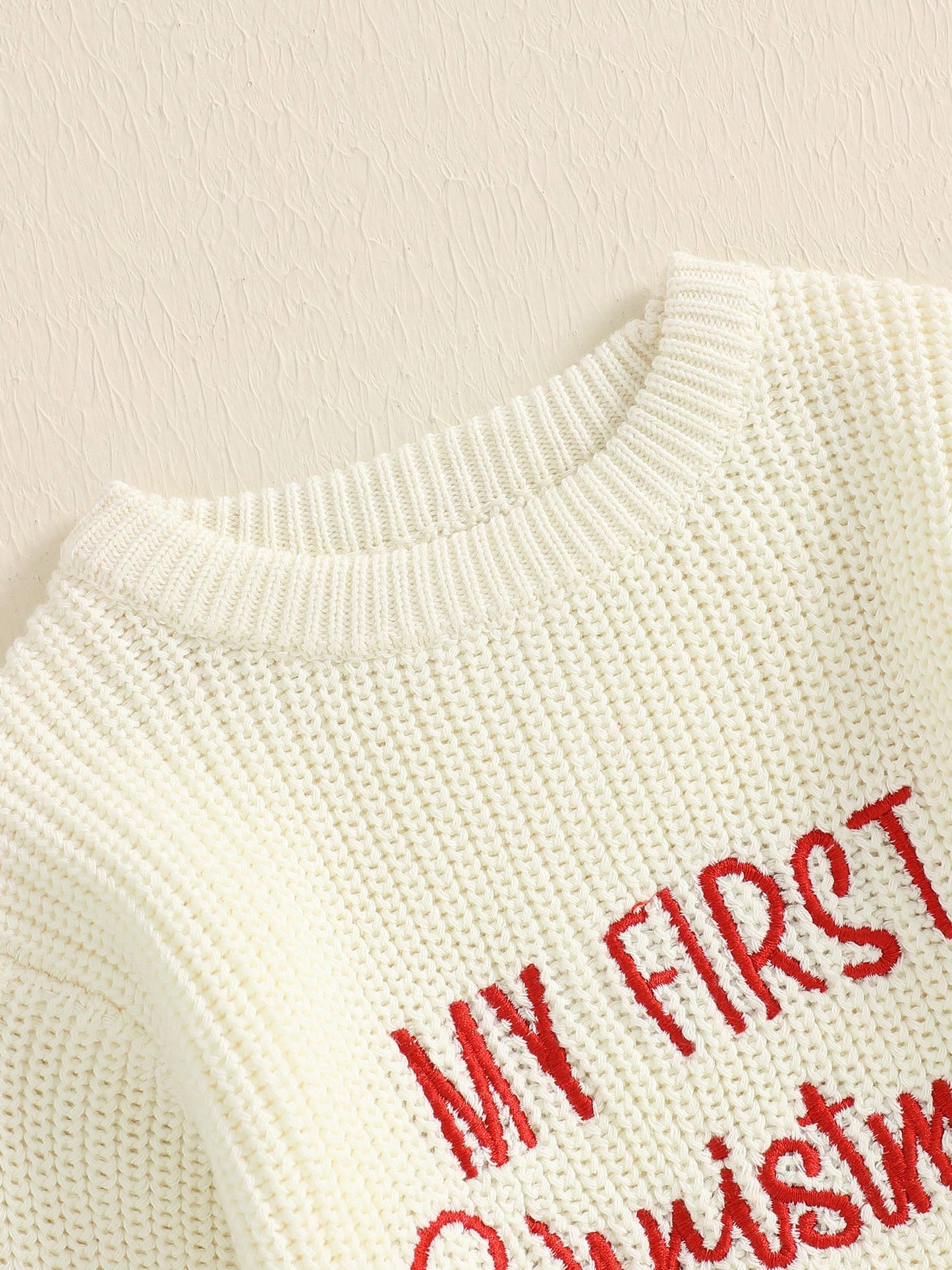 My First Christmas Baby Outfit Girl Boy Christmas Sweater Bubble Romper Long Sleeve Jumpsuit Fall Winter Outfit