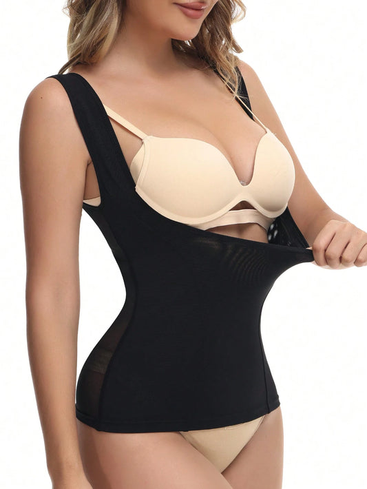 Myrelith Women's Solid Color Stretch Shapewear Top