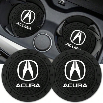 NEW- Car Cup Holder Coaster For Acura CDX NSX RDX RLX TLX Silicone Cupholder Coaster,Car Interior Accessories,2.76 Inch 2 Pieces