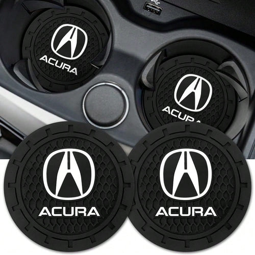 NEW- Car Cup Holder Coaster For Acura CDX NSX RDX RLX TLX Silicone Cupholder Coaster,Car Interior Accessories,2.76 Inch 2 Pieces